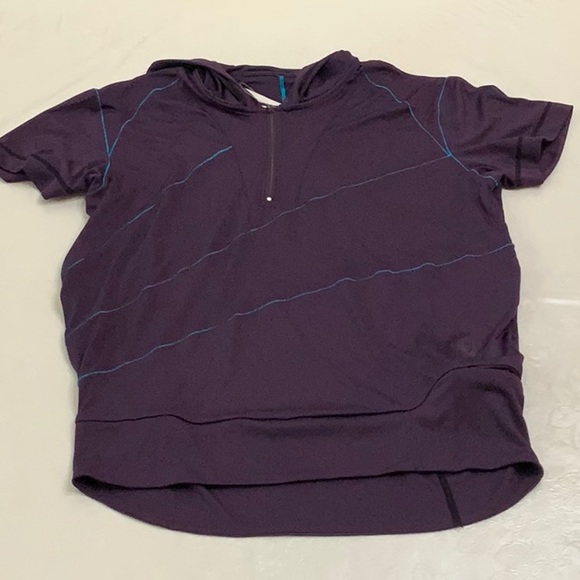 Spyder CYCLING HOODED top - Purple/Turq - Picture 2 of 13